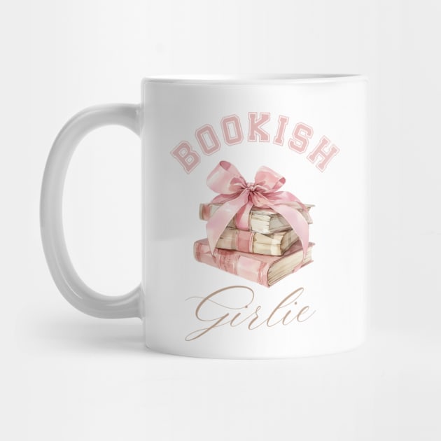 Bookish Girlie Coquette Pink Bow Aesthetic by figandlilyco